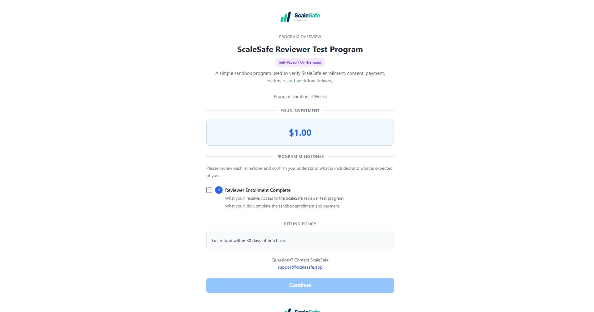 ScaleSafe public offer review